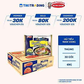 Thùng 30 Gói Hủ Tiếu Nhịp Sống Nam Vang 69g