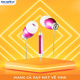Mua Tai nghe nhét tai SoundMax AH-704  âm thanh trong trẻo  sống động | In-ear headphones SoundMax AH704  clear and vibrant sound - Hàng Chính Hãng