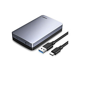 Ugreen UG70501CM301TK 2.5 3.5 Inch hỗ trợ đến 16tb box ổ cứng cổng Type C gắn pc cổng Usb 3.1 Gen2 - HÀNG CHÍNH HÃNG