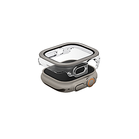 Mua Ốp mặt đồng hồ UNIQ VOUTE WATCH CASE WITH TEMPERED GLASS SCREEN kính cường lực 9H chống trầy xước dành cho Apple Watch (49mm) - Hàng chính hãng