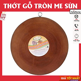 Mua Thớt Gỗ Me Sừn Tròn Loại 25cm Gỗ Tự Nhiên Nguyên Khối Tốt Dùng Bền Đẹp Dày Dặn Bề Mặt Láng Mịn Không Mùn Không Lên Dăm