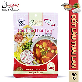 GIA VỊ NẤU Lẩu Thái Lan Cốt Quốc Việt 50g-Gia vị hoàn chỉnh nhập khẩu