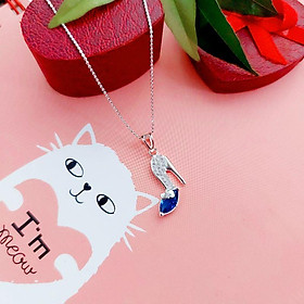 Mặt Dây Chuyền Bạc Đính Đá cao cấp Ảnh thật
