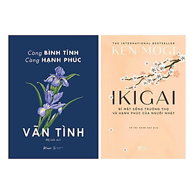 Combo 2 Cuốn Kỹ Năng Sống: Càng Bình Tĩnh Càng Hạnh Phúc + Ikigai - Bí Mật Sống Trường Thọ Và Hạnh Phúc Của Người Nhật