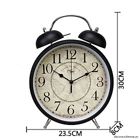 Mua Đồng Hồ Báo Thức Vintage Black Cỡ Lớn