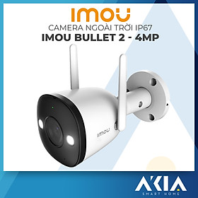 Mua Camera Ngoài Trời Imou Bulet 2 4MP  Chống nước IP67  Chuẩn nén H265  Theo dõi chuyển động  Quay Màu ban đêm - Hàng chính hãng