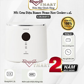 Mua Nồi Cơm Điện Lock&Lock Bianco Nemo Rice Cooker 1.2L EJR384IVY  6 Chế Độ  Giữ Ấm 24h  màn hình LCD - Hàng Chính Hãng