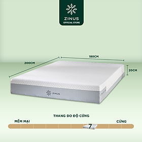 Mua Nệm Foam Zinus Cuộn Hút Chân Không Siêu Mát Cao Cấp - 8in Ultra Cool Gel 2.5 Foam Mattress