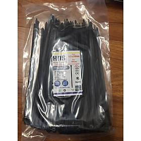 Túi 250 sợi dây rút nhựa đen, dây thít đen 5,2x250mm (dây bản to)