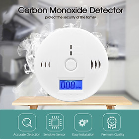 Máy Dò Báo Động Khí Carbon Monoxide 85Db Co Độ Nhạy Cao Có Màn Hình Lcd