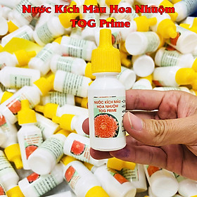 Nước Kích Màu Hoa Nhuộm TOG Prime nhập khẩu Israel, Chai 20ml Pha 1L nước, giúp màu nhuộm lên đều màu hơn, đẹp hơn và nhanh hơn tăng tỷ lệ nhuộm màu thành công lên đến 99