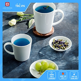 Ly/Cốc uống nước văn phòng - Ca LPV sứ trắng Long Phương - LPV 3 - 210 ML