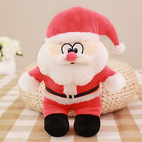 Ông già noel bằng bông đeo kiếng 80cm