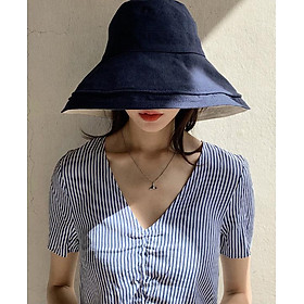 Nón mũ vải hai mặt rộng vành chống nắng MRV03 (Chọn mầu)