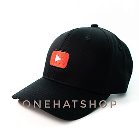 Nón lưỡi trai logo nút Play Youtube 2 dòng fom Trucker và Baseball cap Brand One Hat