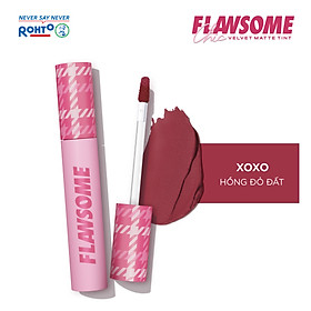 Son kem lì Flawsome Chic Velvet Matte Tint 3g - Xoxo (Hồng Đỏ Đất)