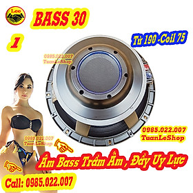 Mua 1 CỦ BASS 30 CÔN 75  NHẬP KHẨU - GIÁ 01 CHIẾC - TỪ 190 COIL 75MM - CỦ LOA 3 TẤC - Đít Lồi