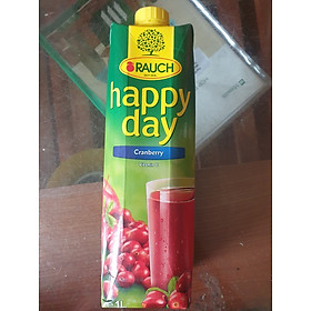 Nước ép Nam việt quất nguyên chất 100% Rauch Happy Day Cranberry 1L