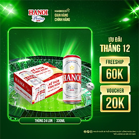 Bia Hanoi Premium phiên bản Tết 2026 - Thùng 24 lon 330ml