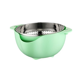Double Layered Drain Basket Reusable for Household Kitchen Fruits Vegetables
