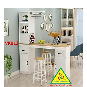 Mua Quầy bar mini kết hợp tủ rượu VKB12 ( không kèm ghế) - Nội thất lắp ráp Viendong Adv