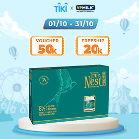 Tổ Yến Nguyên Chất Chưng Gừng VPMilk True Nest - Có Đường Gift set 6 lọ x