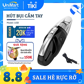 Máy Hút Bụi Ô Tô Cầm Tay Không Dây Damas XC628 - Máy có thể hút khô và nước - Sử dụng sạc pin - Hàng Nhập Khẩu