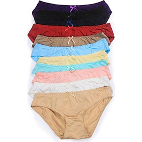 Combo 10 quần cotton trơn form cơ bản