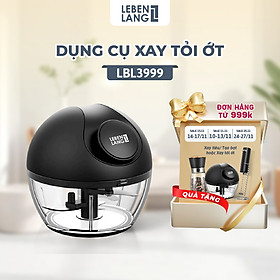 Mua Dụng cụ xay tỏi ớt  thực phẩm Lebenlang LBL3999 dung tích 180ml nhỏ gọn  dây kéo rút tiện lợi - hàng chính hãng