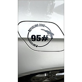 Mua Tem dán nắp xăng A95 decal dán nắp xăng A92 tiện lợi  độc đáo
