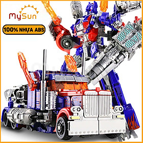 Đồ chơi mô hình xe ô tô biến hình robot người máy Transformer Optimus Prime, Bumblebee MySun