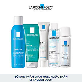 Bộ sản phẩm giảm mụn, ngừa thâm La Roche-Posay Effaclar Duo+