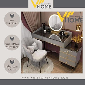 Mua Bàn trang điểm  bàn phấn kèm gương tích hợp đèn LED kèm nút cảm ứng thông minh và ngăn kéo để đồ tện lợi BTD-00137