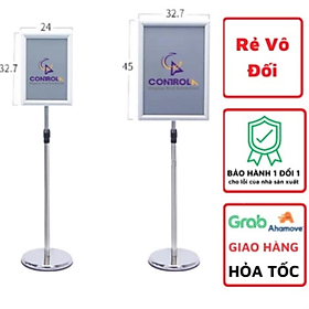 KỆ MENU SIZE A3 CHẤT LIỆU INOX SANG TRỌNG