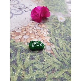 Mua Con Tỳ hưu Nhỏ Đồng tiền may mắn  Đá cẩm thạch Màu Xanh lá Nữ  phối vòng tay 8ly - 10ly  Size tỳ hưu nhỏ D22mmxN12mmxS8mm ạ