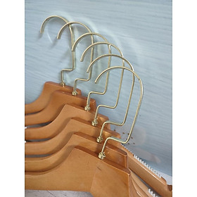 Mua combo 10 móc gỗ nam cổ bằng vai đệm  móc gỗ nam bằng đệm có rãnh chống tuột mắc treo quần áo nam bằng gỗ có đệm