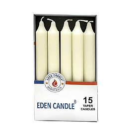 Mua Hộp 15 cây nến thơm thẳng Eden Candle FTRAMART EDC2317 cao 15cm (Vàng nhạt/ kem/ Ivory)