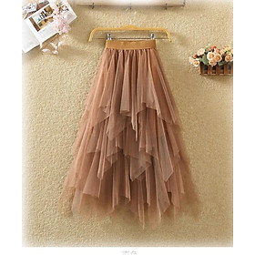 Chân váy ren Tulle - Tutu xòe tròn dáng dài thời trang cao cấp mẫu bán chạy VAY18 free size