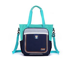 Túi xách kiêm balo học sinh cấp 1 và 2 siêu nhẹ chống gù chống nước cao cấp phong cách mới - Màu xanh