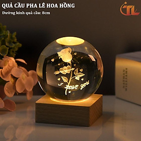 Mua Đèn ngủ quả cầu pha lê - Đèn ngủ trang trí