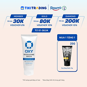 Sữa rửa mặt cho nam Oxy sạch dịu nhẹ, giảm khô căng dạng gel Oxy Hydrating Wash 100g