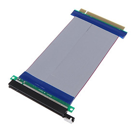 PCI- 8X-8X Slot Riser Card Extender Ribbon Flex Extension Cable