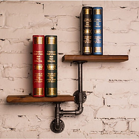 Kệ ống nước kệ sách Kệ để đồ trang trí phong cách vintage cho phòng khách và quán cafe nội thất ống nước