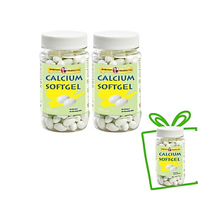 COMBO 2 CHAI TPCN  bổ sung Calcium (canxi) và Vitamin D3- CALCIUM SOFTGEL – phòng ngừa loãng xương, giúp xương chắc khoẻ- Chai 100 viên TẶNG 1 CHAI