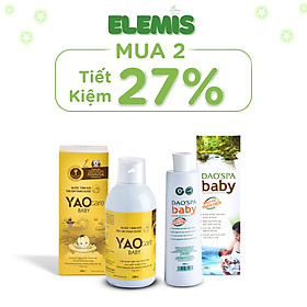 Nước Tắm Thảo Dược Cho Bé yêu - Yaocare Baby 250ml và Daospa Baby 300ml