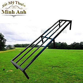 Mua Kệ thép. Dài 100-120 cm. Rộng  20-25-30cm. Cao  10-15-20-25-30cm. 6 chân. 2 nan phụ. Hộp thép 2x2cm ( Hàng Chính Hãng )