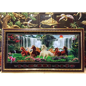 Mua Tranh đồng hồ vạn niên  mã đáo thành công - 556