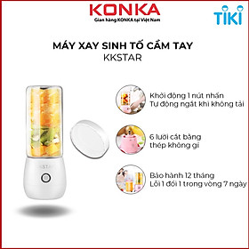 Mua Máy xay sinh tố cầm tay pin 1500mAh  tích hợp cốc thủy tinh độ bền cao dung tích 450ml  1 lần sạc sử dụng 10 lần  tự động làm sạch  bảo hành 12 tháng 1 đổi 1 trong 7 ngày