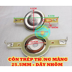COIL TRÉP 25.5MM DÂY NHÔM LOẠI THÙNG MÀNG - CÔN LOA TREBLE 25MM