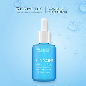 Serum Dermedic Hydrain3 cấp nước, cấp ẩm cho da khô Hydrain3 Hialuro Hydrating Serum For Face, Neck And Decolltage 30 ml